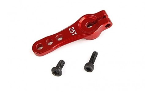 25T Alloy Servo Horn for Stock Size Servos - RED
